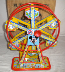 Disneyland Ferris Wheel W/ Box © 1940s WDP Chein